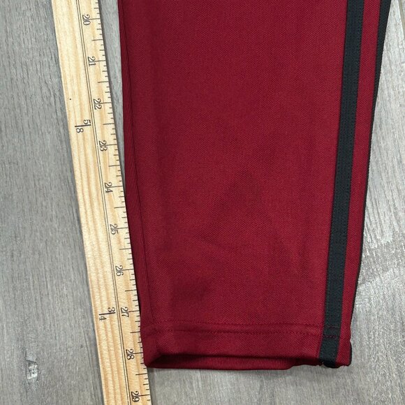 Adidas Vintage Red 3-Stripes Sporty Athletic Joggers Retro Track Pants Size XL - Picture 2 of 8